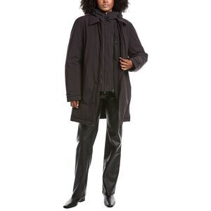 Woolrich Womens 2-In-1 Car Coat, Black